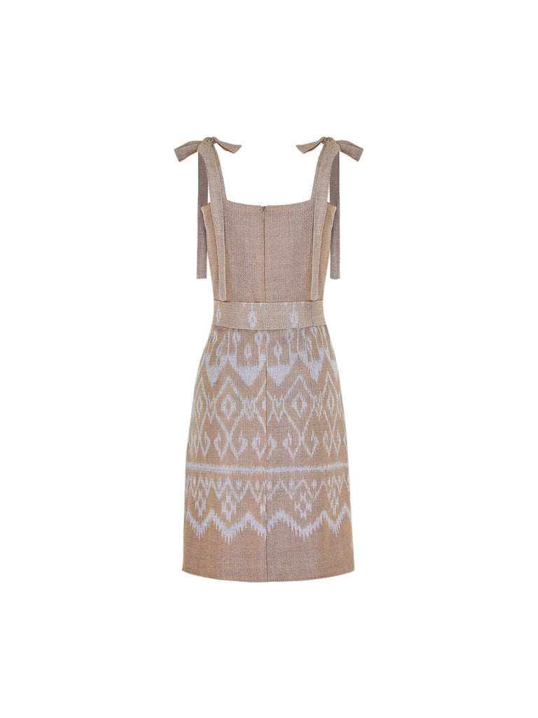 Napa Handwoven Dress - Brown