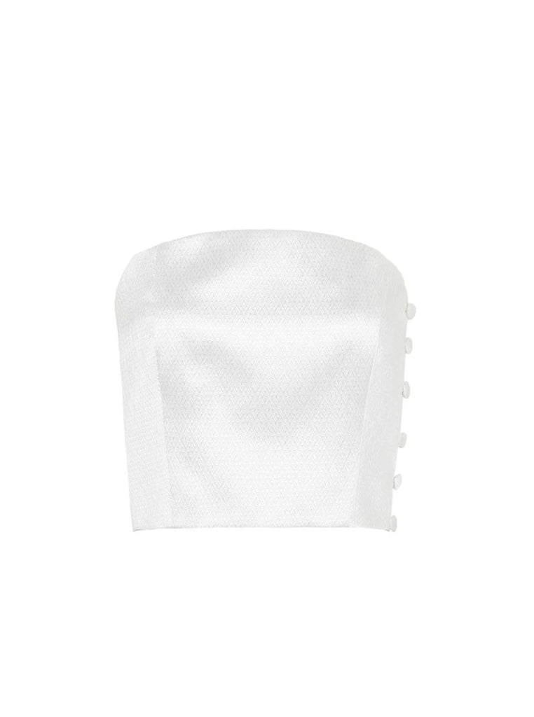 Mali Bandeau Top - White